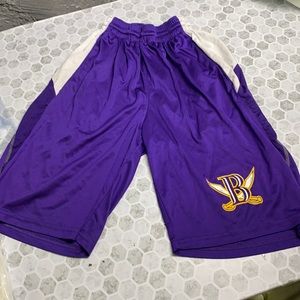 Alleson Small Purple White Athletic Shorts
